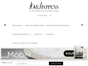 'lovehappensmag.com' screenshot