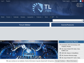 'tl.net' screenshot