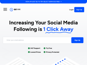 'qqtube.com' screenshot