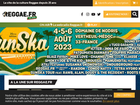 'reggae.fr' screenshot