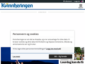 'kvinnheringen.no' screenshot