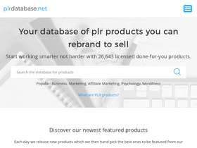 'plrdatabase.net' screenshot