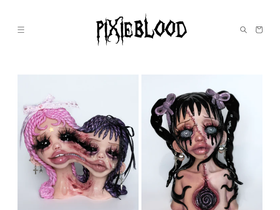 pixieblood.ca homepage screenshot