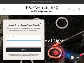 lovegemstudio.com homepage screenshot