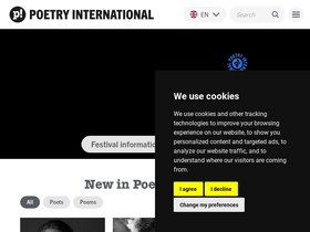 'poetryinternational.com' screenshot