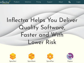 'inflectra.com' screenshot