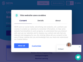 'seon.io' screenshot