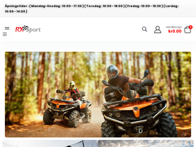 rxsport-shop.no homepage screenshot