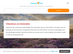 'vitamine-info.nl' screenshot