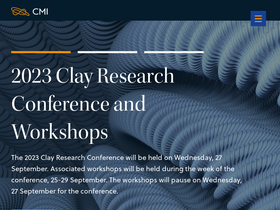 'claymath.org' screenshot