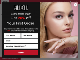 'ardellshop.com' screenshot