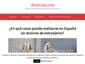 'divorcios.me' screenshot