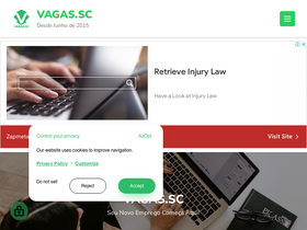 'vagas.sc' screenshot