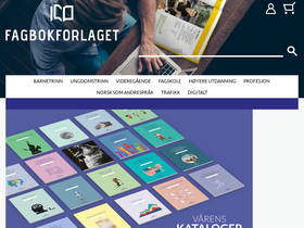'fagbokforlaget.no' screenshot