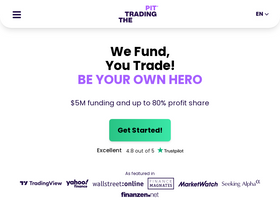 'thetradingpit.com' screenshot