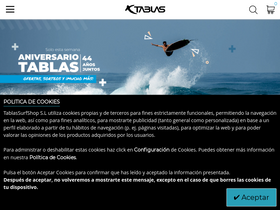 'tablassurfshop.com' screenshot
