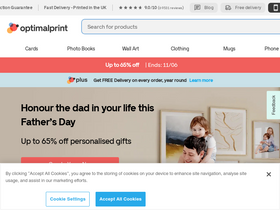 'optimalprint.co.uk' screenshot