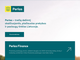 'perlas.lt' screenshot