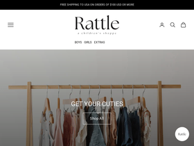 shoprattle.com homepage screenshot