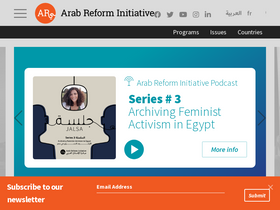 'arab-reform.net' screenshot