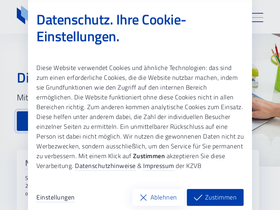 'kzvb.de' screenshot