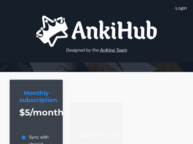 'ankihub.net' screenshot