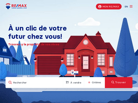 'remax-quebec.com' screenshot