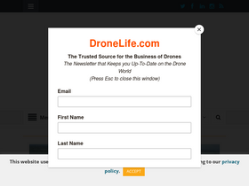 'dronelife.com' screenshot