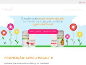 Celebrate Vitamins homepage screenshot