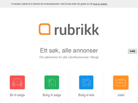 'rubrikk.no' screenshot