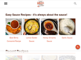 'easysaucerecipes.com' screenshot