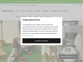 'freshcotton.com' screenshot