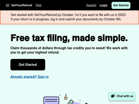 'getyourrefund.org' screenshot