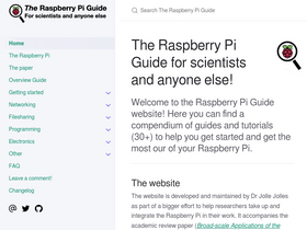 'raspberrypi-guide.github.io' screenshot