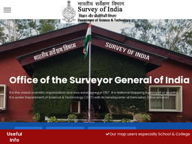 'surveyofindia.gov.in' screenshot