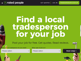 'ratedpeople.com' screenshot