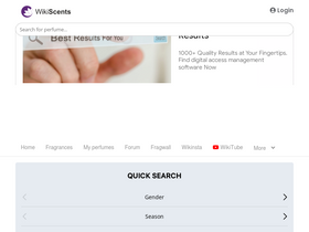'wikiscents.com' screenshot