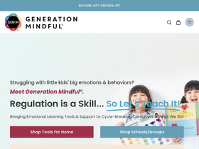 Generation Mindful website screenshot
