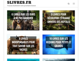 '5livres.fr' screenshot