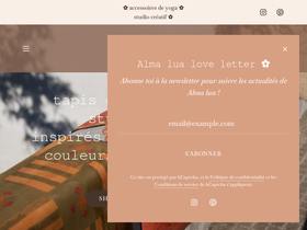 almalua.com homepage screenshot