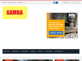 'gamba.cl' screenshot