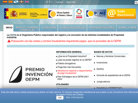 'oepm.es' screenshot