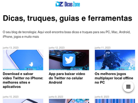 'dicas.zone' screenshot