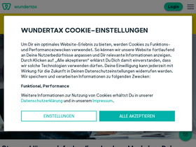 'steuererklaerung.de' screenshot