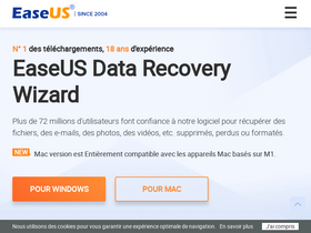 'easeus.fr' screenshot