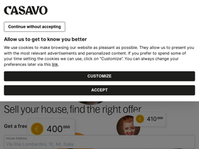 'casavo.com' screenshot