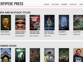'centipedepress.com' screenshot