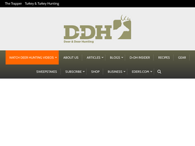 'deeranddeerhunting.com' screenshot