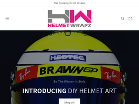 helmetwrapz.co.uk homepage screenshot