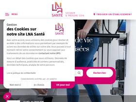 'lna-sante.com' screenshot